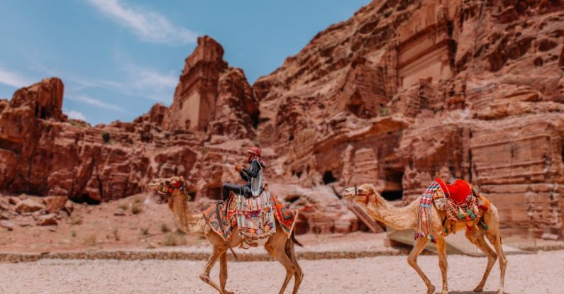 Petra Jordan - Camel riding in Petra