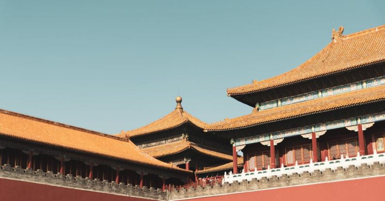 Forbidden City - Red And Brown Temple Under Blue Sky