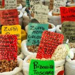 Italy Food - Assorted Beans in White Sacks