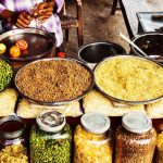 India Street Food - Clear Glass Jars With Assorted Foods