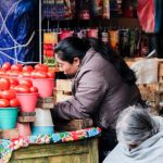 Mexico City Food - Women Sellers on Street Market, San Cristobal de Las Casas, Mexico