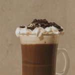 Brussels Chocolate - A coffee drink with whipped cream and chocolate on top