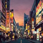 Tokyo Night - People Walking on Street Near Buildings