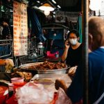 Bangkok Street Food - People Buying Food on Street Vendor