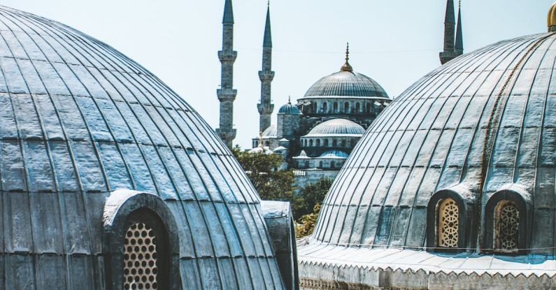Hagia Sophia - Domes and Minarets of Hagia Sophia and Blue Mosque
